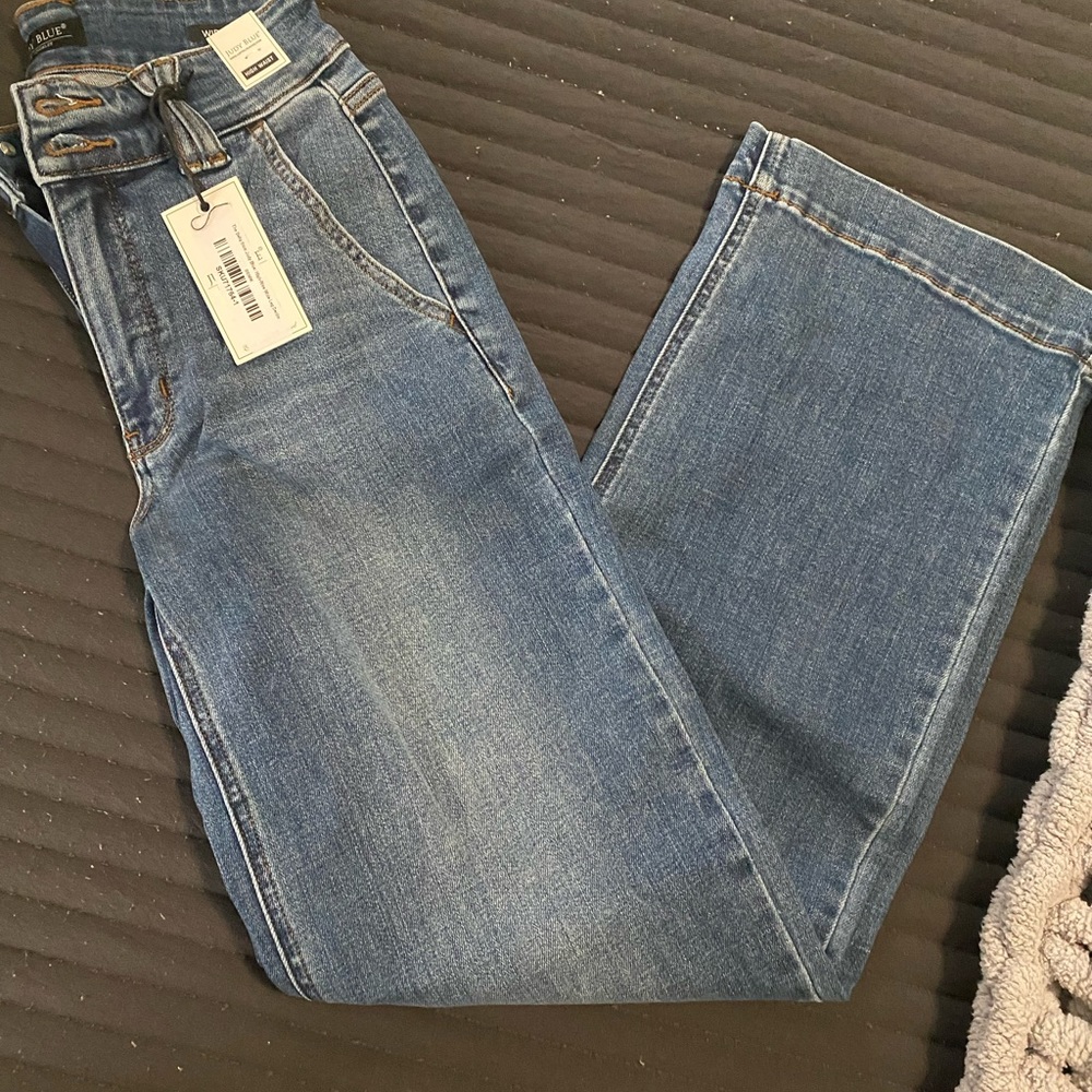The Bella by Judy Blue, high waist wide leg jeans